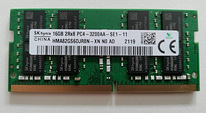 1x16GB DDR4-3200 2xR2 SODIMM Memory - Hynix HMA82GS6DJR8N-XN