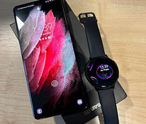 Samsung Galaxy S21 ULTRA 5G 256 ГБ черный + Galaxy Watch 2