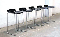 Дизайнерские барные стулья, 5 шт.