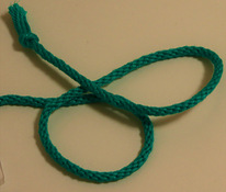 Декоративная верёвочка ручной работы 41 см (2)