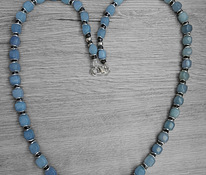 Ожерелье из голубого кружевного агата