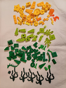 Желтый/зеленый блок Lego Friends