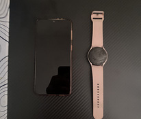 Samsung s21+ telefon ja Samsung watch 3