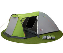 Палатка Vigo, 4-местная, серо/зеленый или зелено/оранжевый