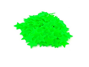 Fluorescējošas zvaigznes 100 gab. (PAG683) zaļas
