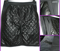 MarcCain стильная черная стеганая юбка-стрейч, L-XL