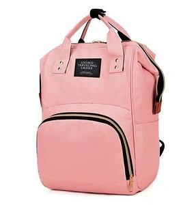 Сумка для мамы-рюкзак, розовая