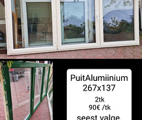 PuitAlumiinium aknad 2tk