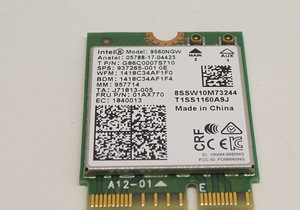 Intel Wireless-AC 9560NGW WIFI + BT