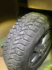Winter tires on wheels 215/70 R15