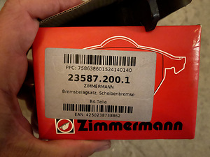 Тормозные диски для zimmermann vag