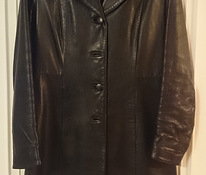 Кожаное пальто/куртка, размер 38
