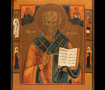 Suur vana ikoon: "Saint Nicholas the Miracle-Worker"