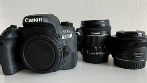 Canon eos 77D + 18-55mm + 50mm 1.8