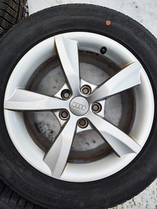 16" оригинальные диски Audi 5x112 + пластинчатые шины 225/55