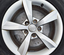 16" оригинальные диски Audi 5x112 + пластинчатые шины 225/55