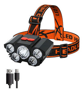 Светодиодный фонарик на лоб с USB зарядкой