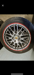 Оригинальные диски Porsche 20 дюймов с ламельными шинами