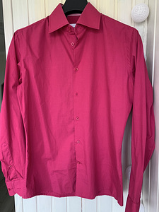 Рубашка розового цвета фуксии s.38