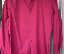 Рубашка розового цвета фуксии s.38