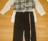Костюм для мальчика 86 (рубашка, жилетка, брюки)