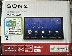 Автомагнитола 2 DIN Sony XAV-AX5550D (Android, Carplay)