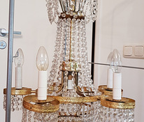 Люстра (потолочный светильник ) с хрустальными подвесками