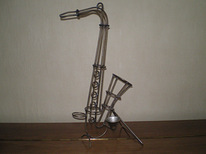 Käsitöö dekoratsioon saksofon