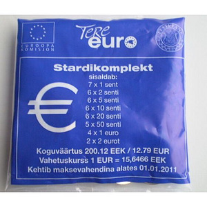 Стартовый набор эстонских монет евро