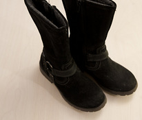 Черные бархатные ботинки Superfit для девочек с подкладкой.