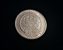 Шведское серебро 2 кроны 1921 г.