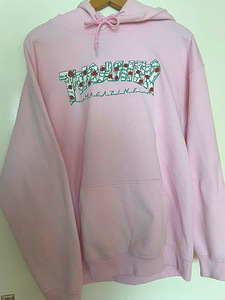 Thrasher pink hoodie