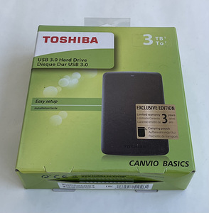 Toshiba Canvio Basics 3TB/4TB , Black