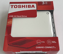 Toshiba Canvio Connect II 3TB Blue/White/Red/Black