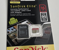 Sandisk Elite microSDXC 16/32/64GB 95MB/s+ SD adapter