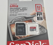 SanDisk Ultra microSDHC 32/64GB 48MB/s Class10 + adapter
