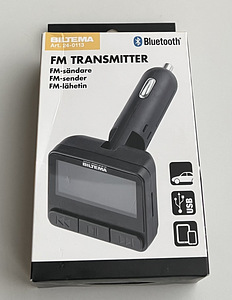 Biltema FM transmitter with Bluetooth