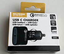 Biltema USB charger 12/24 V, 1 x USB C, 29 W