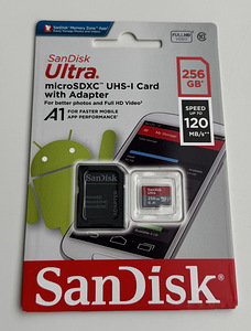 SanDisk Ultra microSDXC UHS-I Card with Adapter 256GB