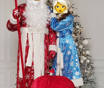 Jõuluvana ja lumetüdruku kostüüm