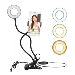 Светодиодная лампа с держателем для телефона Selfie Ring l