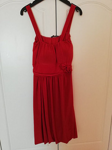 Праздничное красное платье S/ (XS-S) 34/36