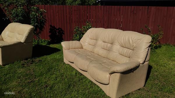 Продам кожаный диван 2+3. (фото #3)