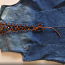 Джинсовый жилет на шнуровке,размер М-L (фото #1)
