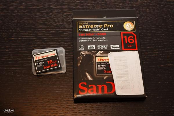 SanDisk 16GB Extreme PRO Compact Flash CF Card 600X (фото #1)