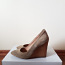 Обувь Zara, бежевый цвет, искусственная кожа, размер 38 (фото #1)