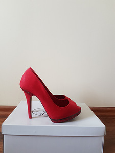 Обувь berska, красная, текстиль, размер 38