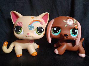 Lps Jumbo Deco Pets Cat shorthair & Dachshund (7 foto / 7)