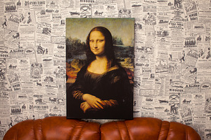 "Mona Lisa". Reproduktsioon. Suurus 40x60 cm. (1 foto / 6)