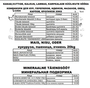 Kanadele, quakkidele, idukidele, küülikutele jms (1 foto / 2)
